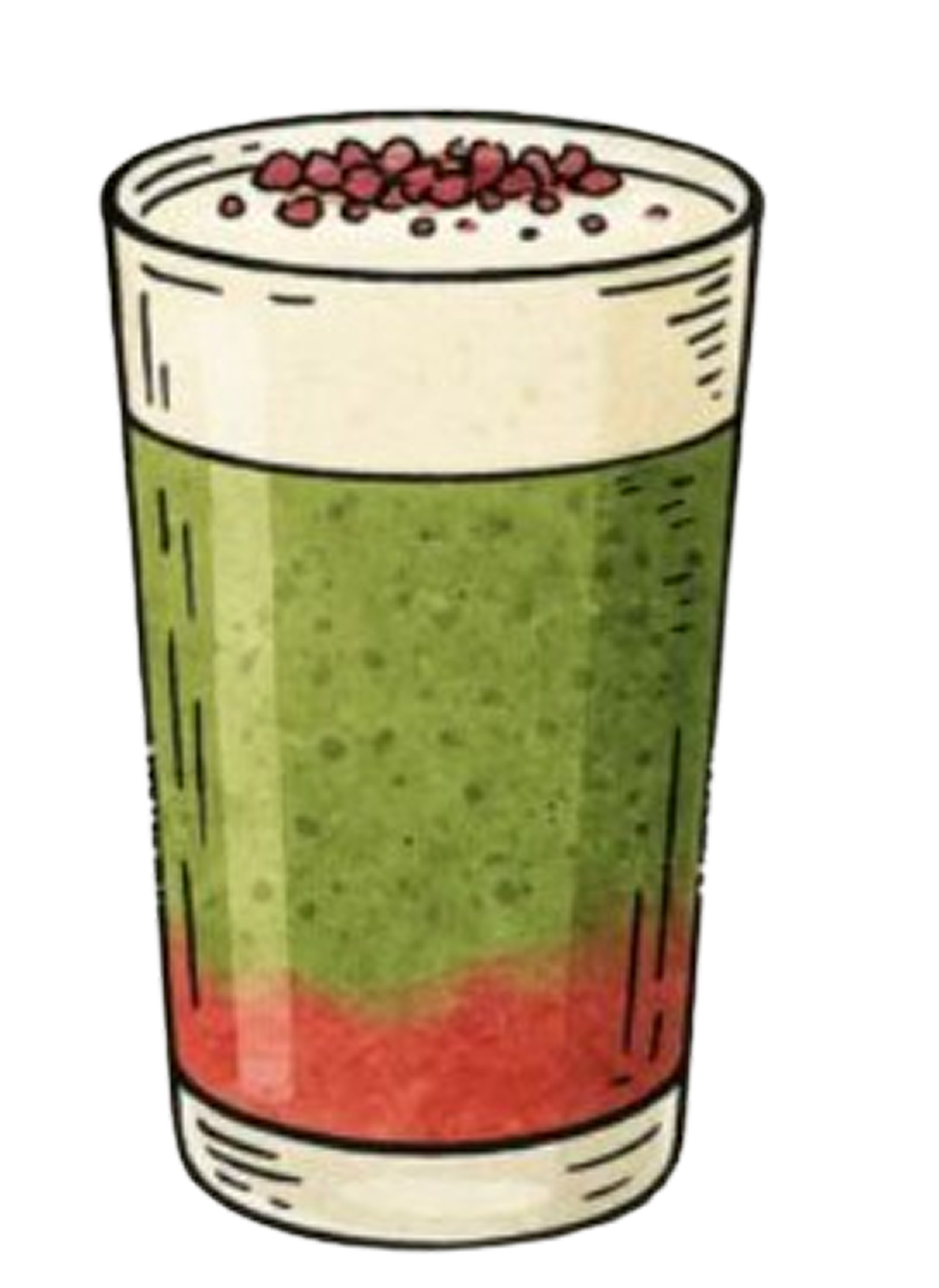 Strawberry Matcha Float